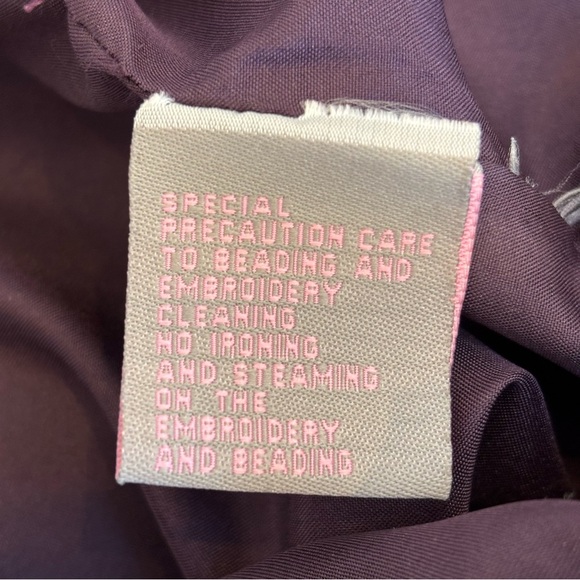 Marsoni by Colors MV1086 Embellished V Neck Mermaid Gown Eggplant Size 12 - Picture 13 of 15